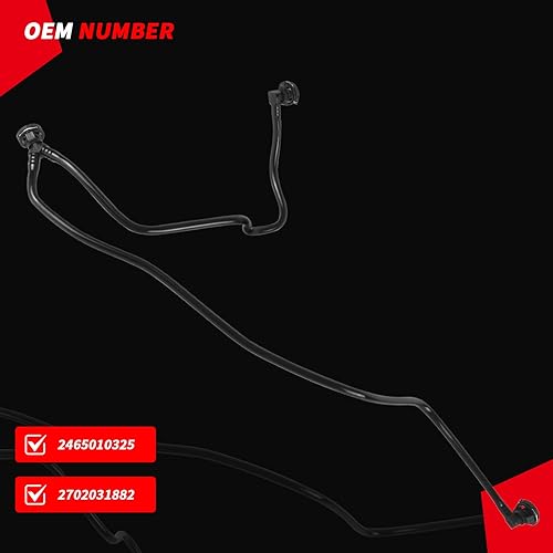 Miniatura 8 de Tubo de agua refrigerante para Mercedes Benz 2012-2019 A B CLA GLA nivel W176 W246 C117 X156 Número de pieza de repuesto 2702031882 (1 PCS)