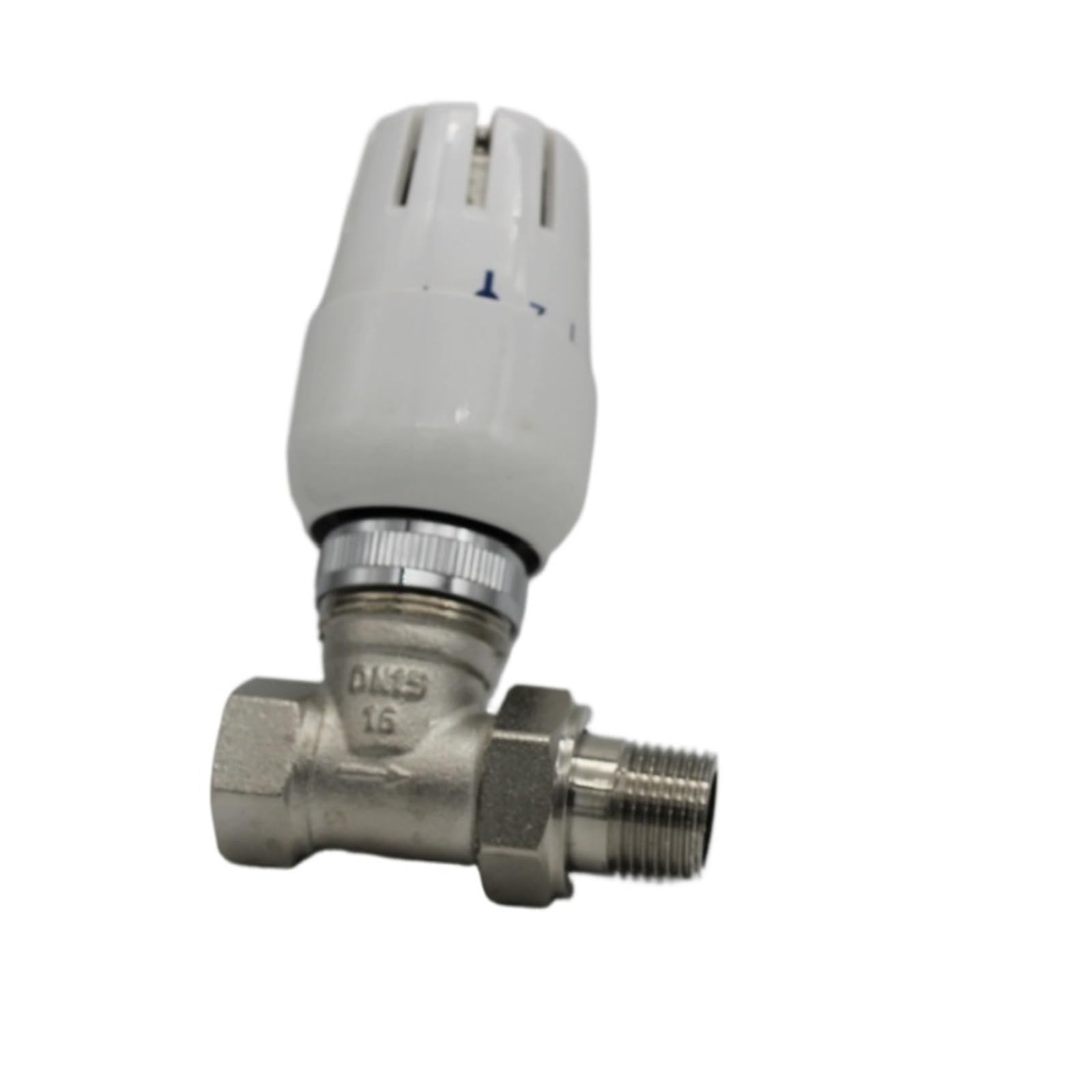 SSIMOO Głowica termostatyczna Zawór termostatyczny DN15 DN20 Termostatyczny zawór grzejnikowy Zawór kątowy System ogrzewania podłogowego kindly (Size : Straight valve DN25)