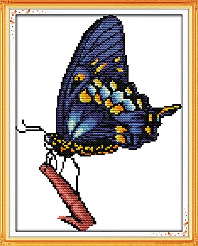Peinture au diamant papillon bleu pour votre décoration de maison
