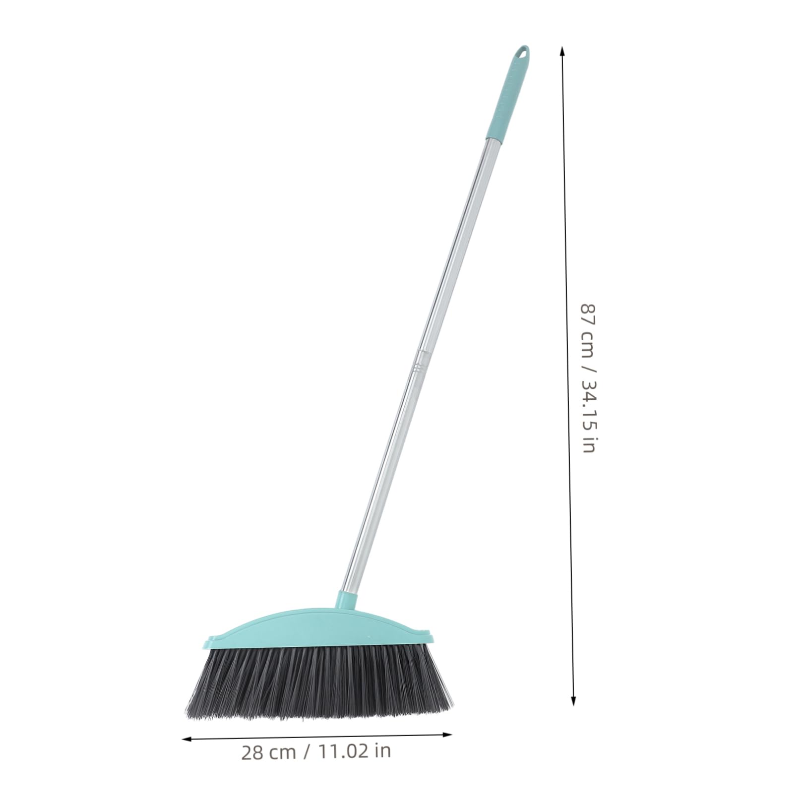 NOLITOY Stainless Steel Indoor Broom Heavy Duty Outdoor Sweeper Broom for Easy Cleaning