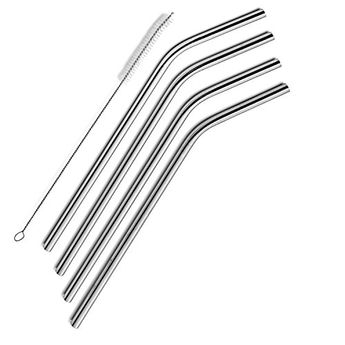 Long bend Stainless Steel Drinking Straws , Free Cleaning Brush Included, OPACC 4 Straws for 20 & 30 OZ Yeti Tumbler ICEFIELDS ICONIQ Rtic Ozark Trail Rambler Cup Long bend Stainless Steel Drinking Straws , Free Cleaning Brush Included, OPACC 4 Straws for 20 & 30 OZ Yeti Tumbler ICEFIELDS ICONIQ Rtic Ozark Trail Rambler Cup