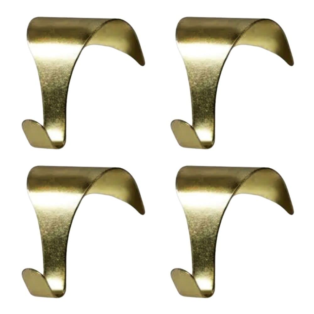 Sisi Uk Brass Picture Rail Hooks Moulding Hanging – 10Pc S-Shaped Large Picture Rail Hangers | Heavy Duty Art Gallery Hooks For Picture Hanging & Wall Décor | Holds Up To 20Kg