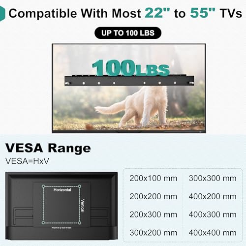 Support TV sans perçage pour installer un écran de 55" en location