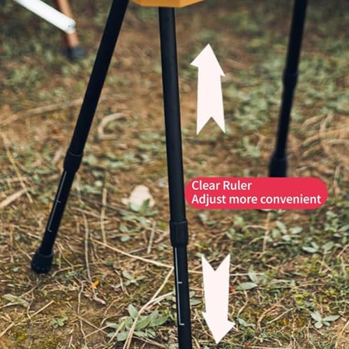 Table de camping extensible stable sur sol instable grace aux pieds reglables - 5