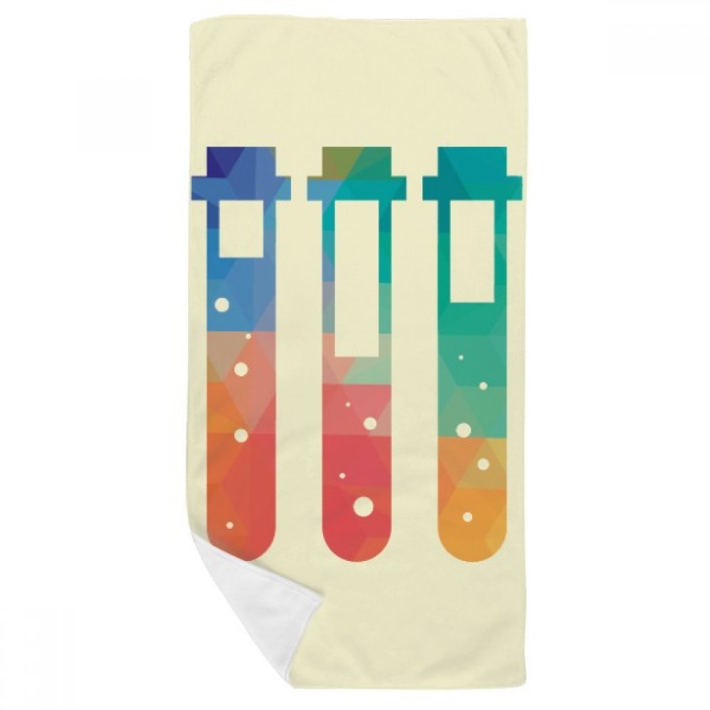 Serviette de bain doux chimie multicolore 35x70cm drap de toilette absorbant