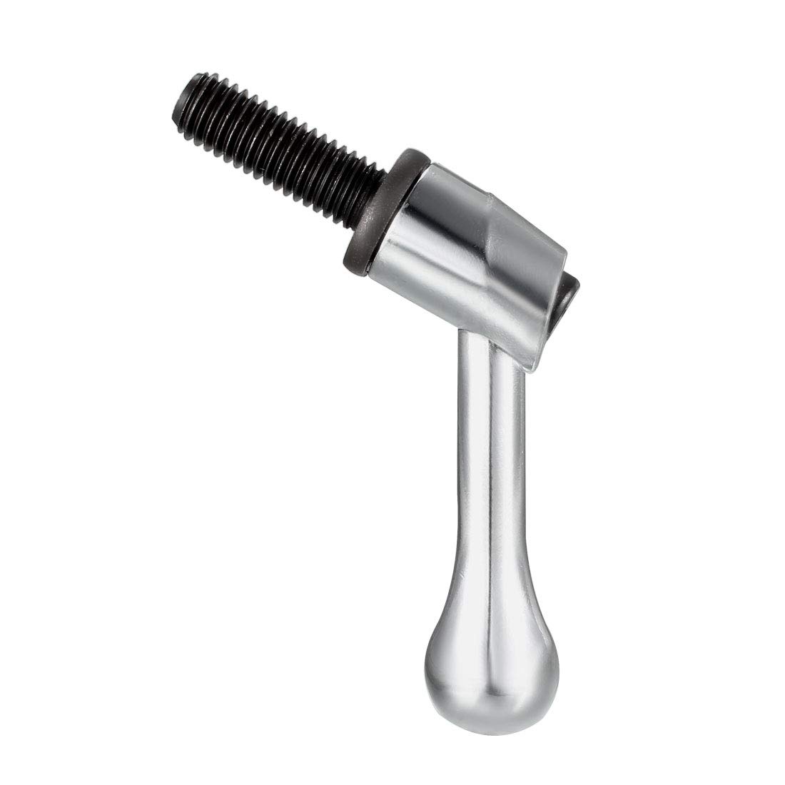 Sourcing Map M10 X 25mm Handle Adjustable Clamping Lever Thread Push Button Ratchet Male Threaded Stud Knobs Locking Rotating Screw Handles Quick Release Bolt Silver Tone - View #11