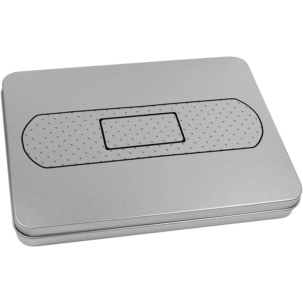 Azeeda 220mm 'Medical Plaster' Metal Hinged Tin/Storage Box (TT00146806)