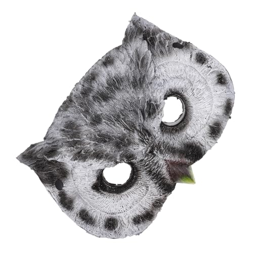KESYOO Pu Grey Masquerade Bird Mask Horror Mask Crow Masks Bird Mask