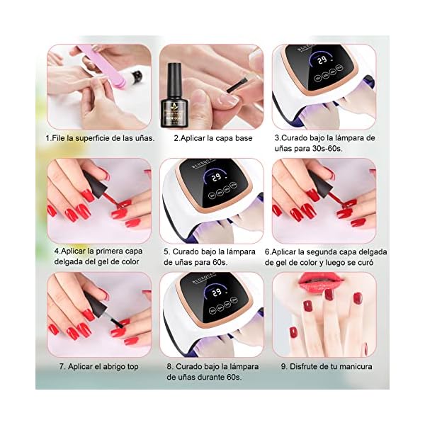 23-Pcs-Esmalte-Semipermanente-SHOWNAIL-20-Colores-Pintaunas-Semipermanentes-Remojo-con-Base-Top-Coat-Brillante-y-Mate-Set-Esmalte-de-Unas-Semipermanentes-con-Desnudo-Rosa-Neon-Blanco-Negro-8ML