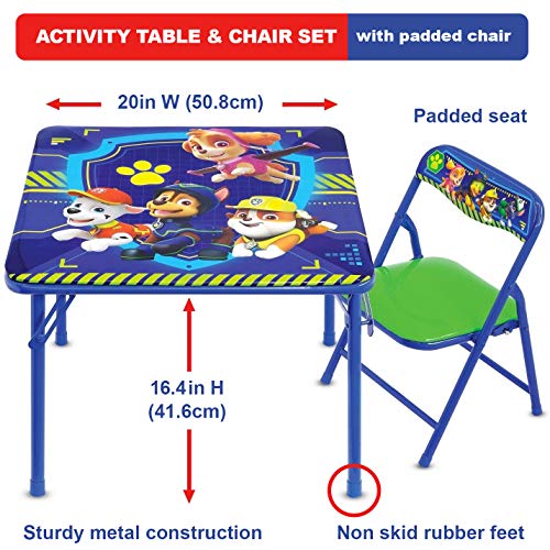 Paw Patrol Junior Table & Chair Set, Folding Table , Padded Chairs #TOP1