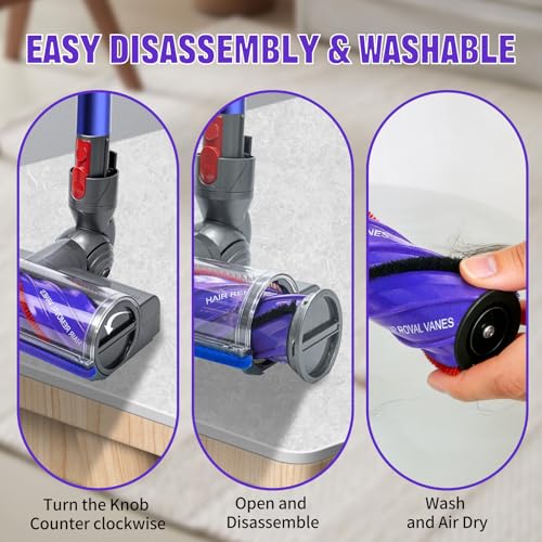 Image of Upgrade Vacuum Brush Roller Head for Dyson Cordless Vacuum Cleaners