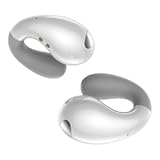 Ultra Open Ear Earbuds - Ergonomic Clip-On Earbuds, Small Bone Conduction Over-The-Ear Headphones with Waterproof Design, Perfect Running Headphones for Sports and Fitness, Elegant White