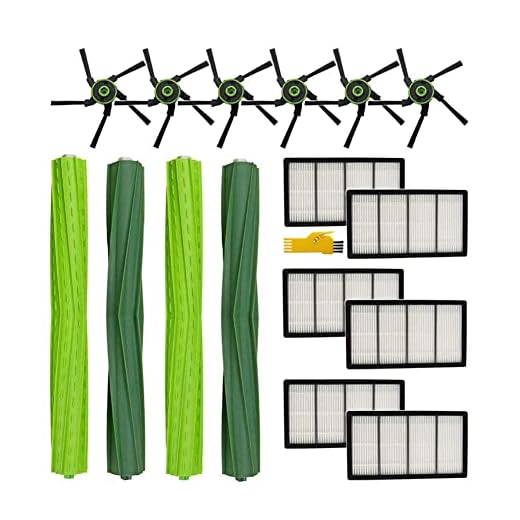 LAIMAI Peças de substituição para iRobot Roomba S9+ (9550) S9 (9150) Kit de acessórios para aspirador de pó robô com 19 pacotes de escova de rolo, filtro e escova lateral e saco de poeira