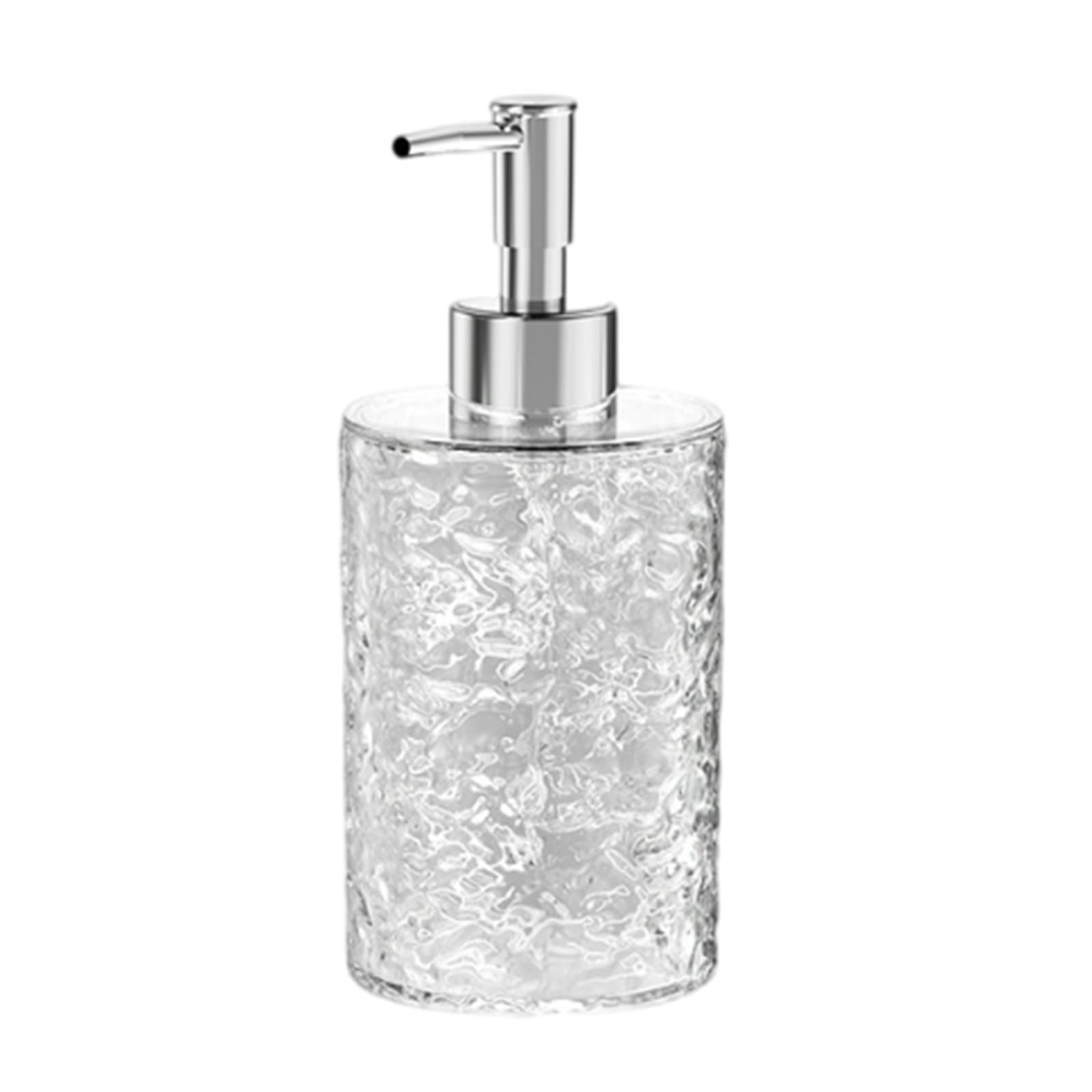 NEWFT Clear Hand Liquid Soap Foaming Press Bottle Liquid Refillable Empty Dispenser Container for Home and Fitness Use Refillable Container
