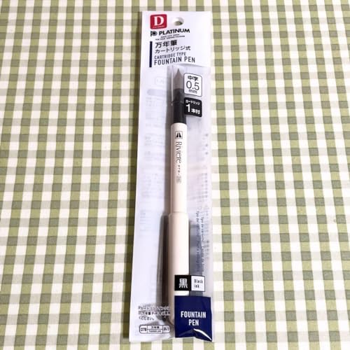 Amazon | 残り1点ダイソー 万年筆 カートリッジ式 中字 0.5mm プラチナ
