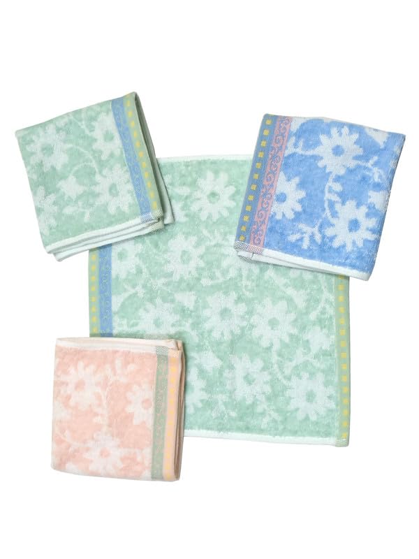 mikoniko Cotton Small Size Women's Handkerchief/Rumal/Hankey Extra Soft and Super Absorbent Face Towels for Girls | Confortable & Light-weight,Hankies-Set of 4 (25x25 inch, Multicolor)-picture-34