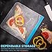Reusable Storage Bags - 12 Pack BPA FREE Freezer Bags Food Container for Sous Vide Liquid Lunch Snack Sandwich Marinate Meat Fruits Cereal Size Gallon Large Plastic Containers