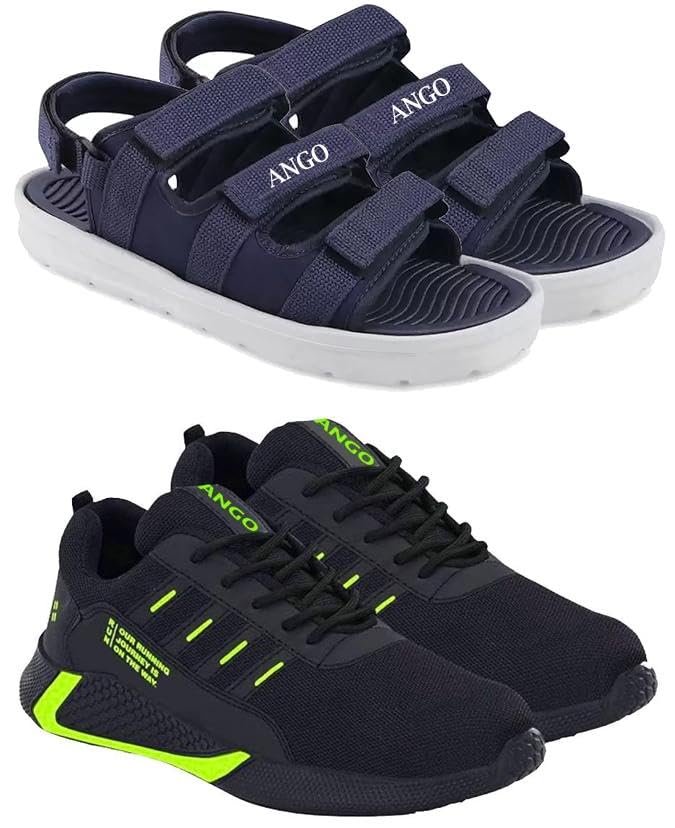 Exclusive Range of Trend-Ready Sports Running Shoes for Men (Pack of 2) Multi-image-44