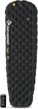 SEA TO SUMMIT - Ether Light XR Pro Insulated Air Sleeping Mat Regular - ThermalCore Insulation - XPRESS Valve - Stuff Sack & Pillow Lock - Ultra Compact - 4 Season - For Backpacking - Black - 560g