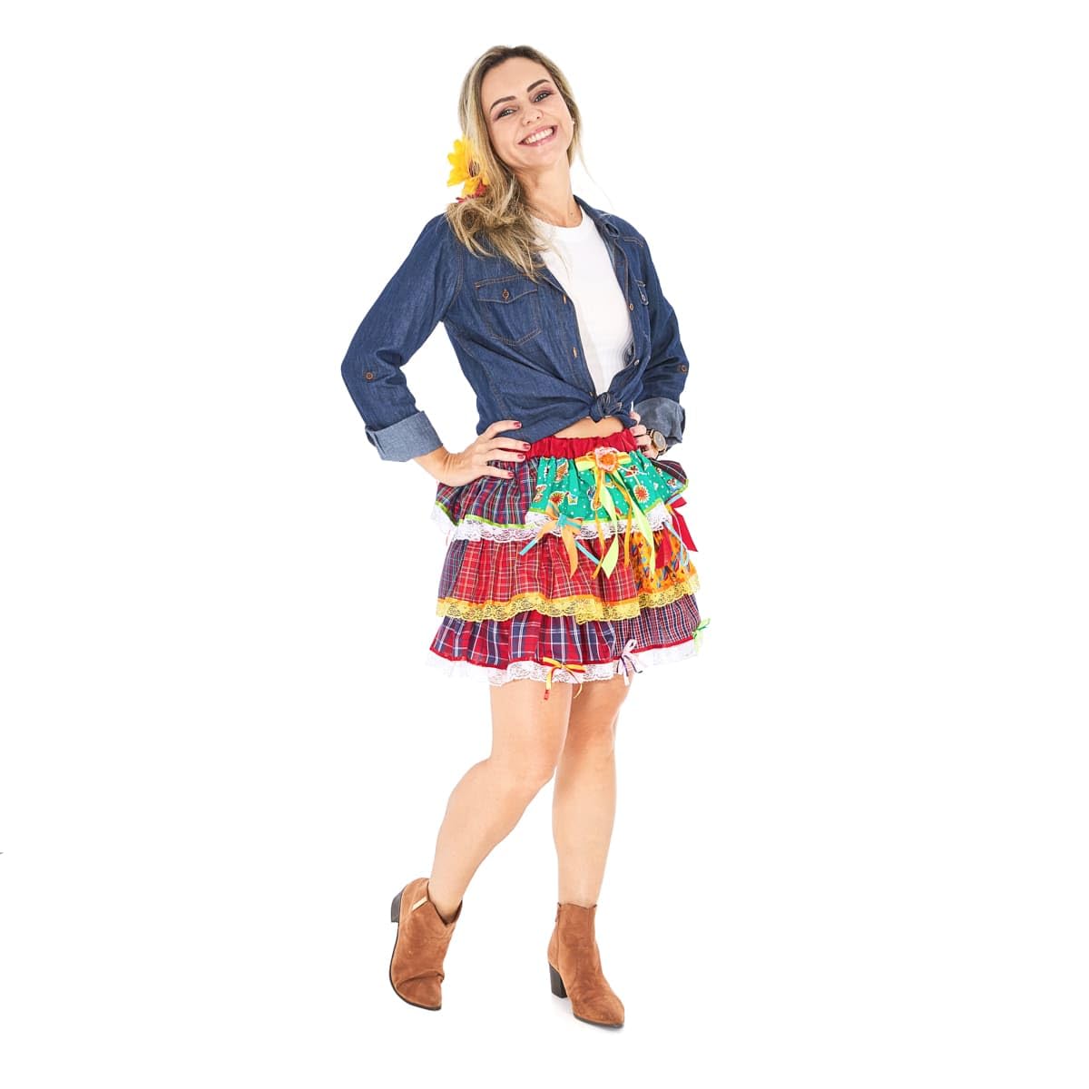 Saia Festa Junina Adulto Super Luxo Xadrez Estampas Sortidas em promoção! Veja a oferta e mais achadinhos de Saias 5 Hoje é o melhor dia para comprar Saia Festa Junina Adulto Super Luxo Xadrez Estampas Sortidas com aquele preço maroto! Promoção! Aproveite a oferta! 5