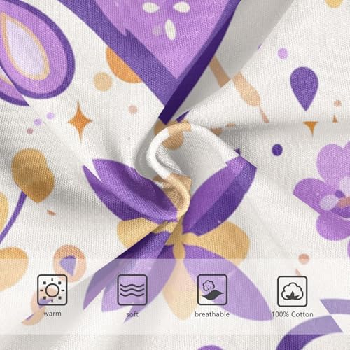 KLL Mardi Gras Carnival Purple Holiday Pattern Toddler Boys' Comfort Briefs Underwear Cute Children Panties3