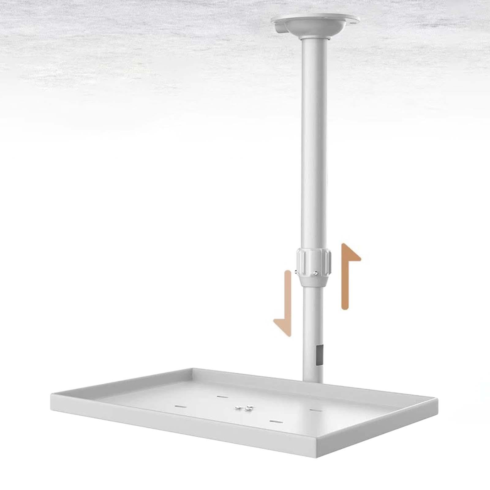Supporto da soffitto con Vassoio per proiettore, Supporto telescopico per proiettore, Robusto per proiettore per casa, Camera da Letto, Sala