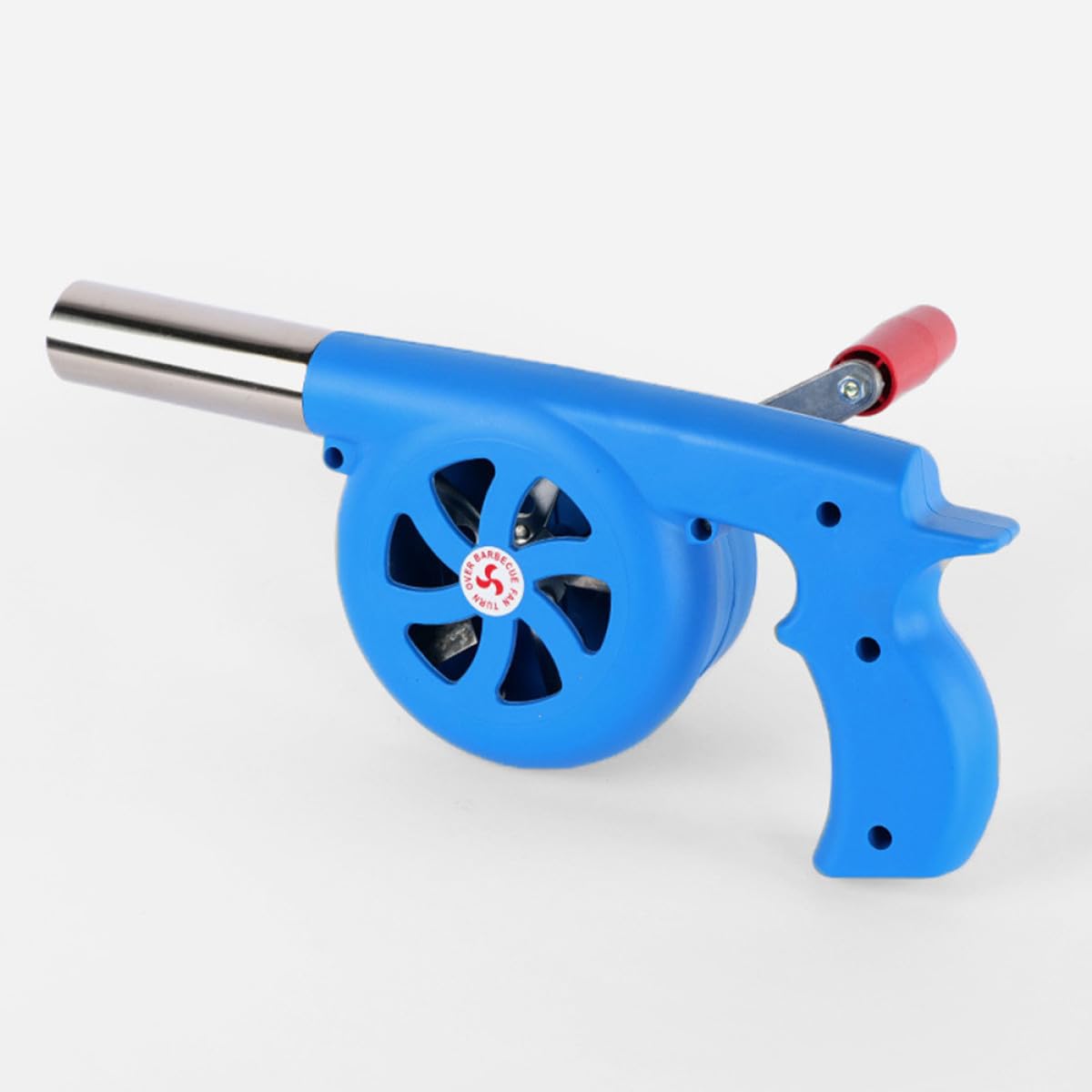 ABOOFAN Soplador Manual Herramienta Ligera y Fácil de Transportar Manivela para Barbacoa Material ABS para Acampadas y Picnics al Aire Libre
