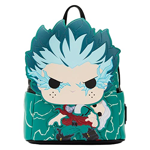 Loungefly My Hero Academia Deku Infinity Glow Mini mochila, multicolor, tamanho único, multicolorido