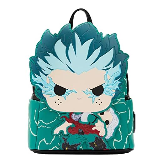 Loungefly My Hero Academia Deku Infinity Glow Mini mochila, multicolor, tamanho único, multicolorido