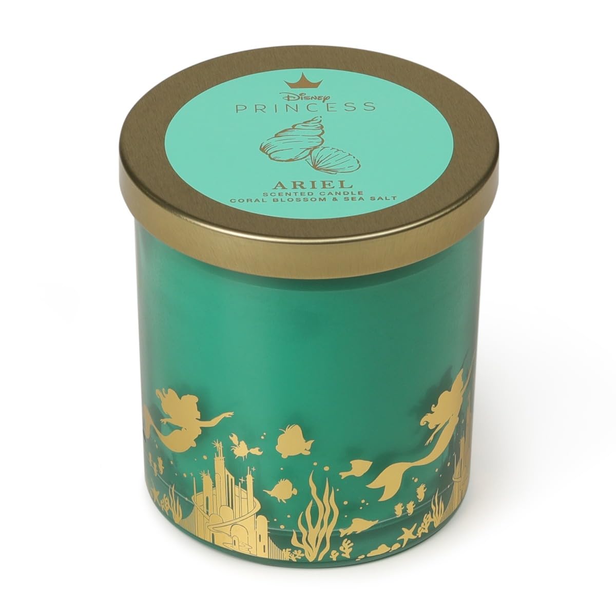 Disney Princess Ariel Blossom And Sea Salt Scented Candle 213G Coral