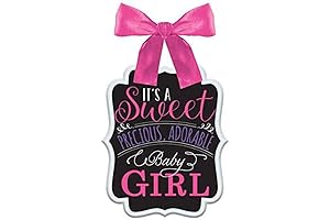 Adorable Girl Baby Shower Welcome Sign