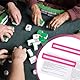Tinoaly 4 Stück Mahjong-Linienfinder, Mahjong-Regelleser Hell Anfängerfreundlich Mah-Jong-Kartenführer Leser Helfer Werkzeug perfekt Mah-Jong-Geschenke und Zubehör für Spieler (Pink)