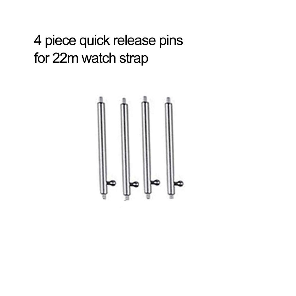 DEALELE Watch Strap Accessories Compatible with Samsung Galaxy Watch 46mm / Galaxy 3 45mm / Gear S3 / Huawei Watch 3 / Pro / GT3 / GT2 46mm, 22mm Wide Quick Release Pins and Links Removal Tool