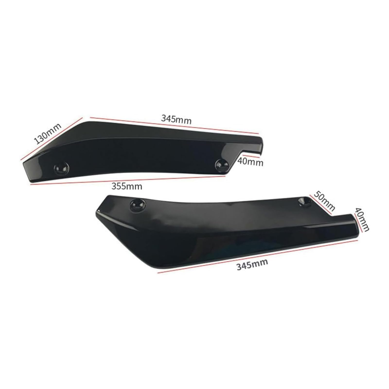 Heckdiffusor Stoßstange, Für VW Crafter 2007-2017 Hecklippe Spoiler Lippe Splitter Seitenschweller Heckschürze Kratzschutz Tuning Zubehör