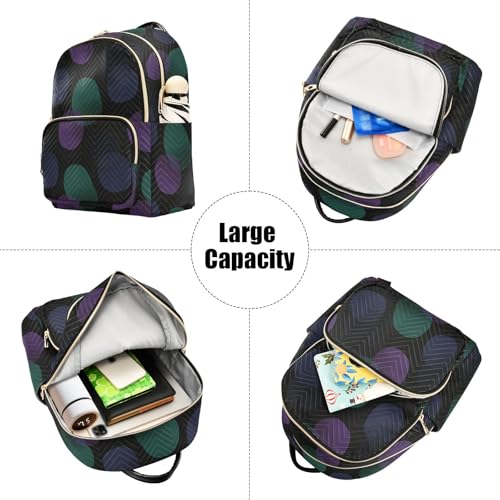 Mochila redonda abstracta de moda refinada para ambientes de negocios 5