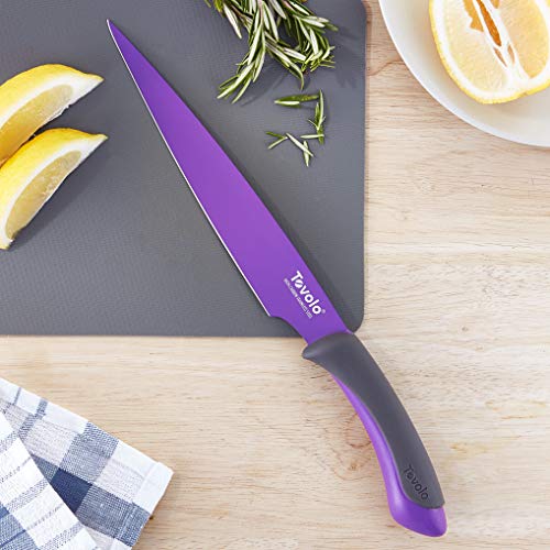 Image of Tovolo Comfort Grip Stainless Steel Slicing Knife for Fish, Pork, Poultry, 8.5 Inches