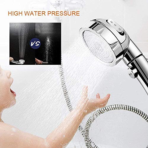 Pommeau de douche haute pression design chromé avec filtre intégré - 6