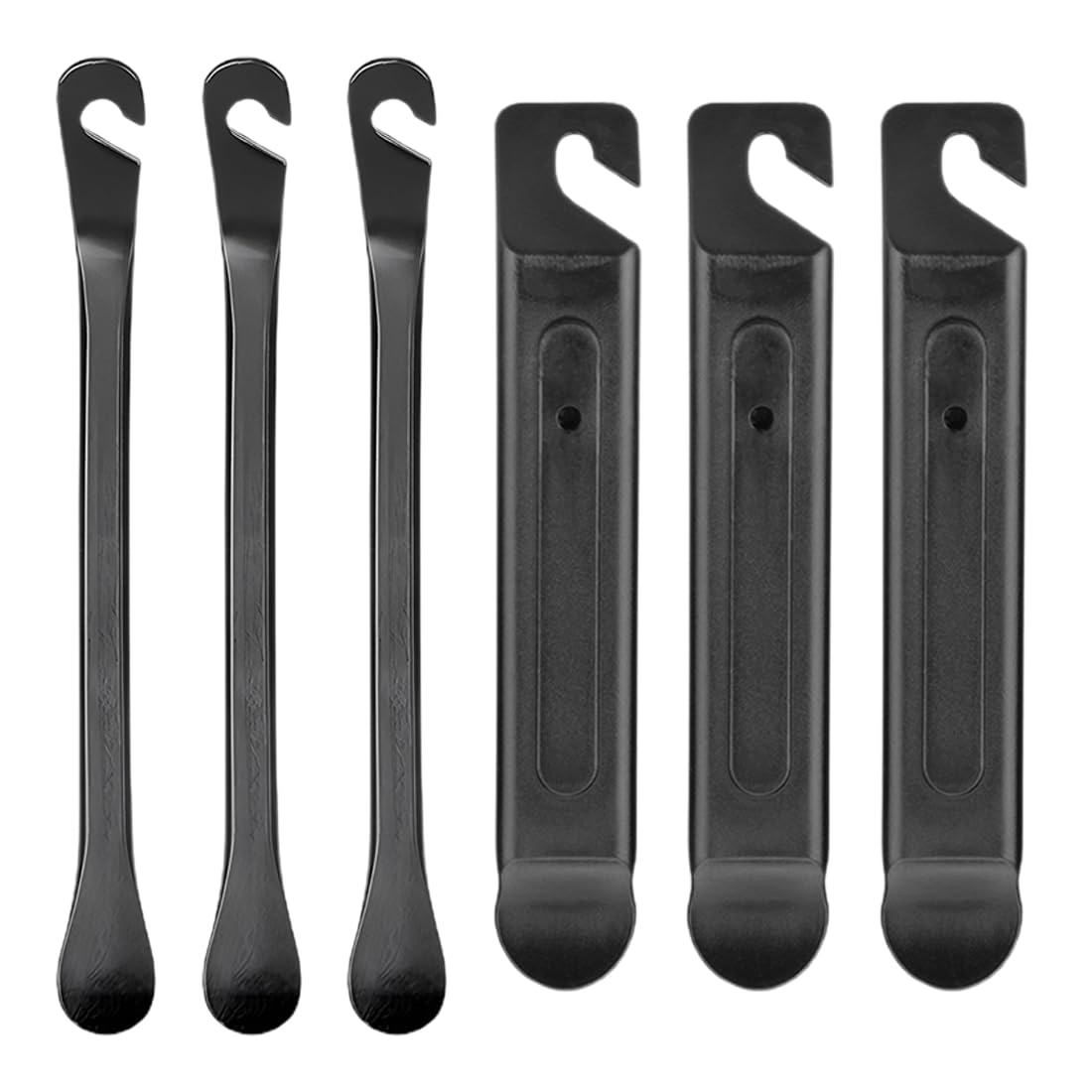 Kit Riparazione Pneumatici Bici - 6 Leve Smontagomme, Toppe E Liquido Antiforatura Per MTB E Strada