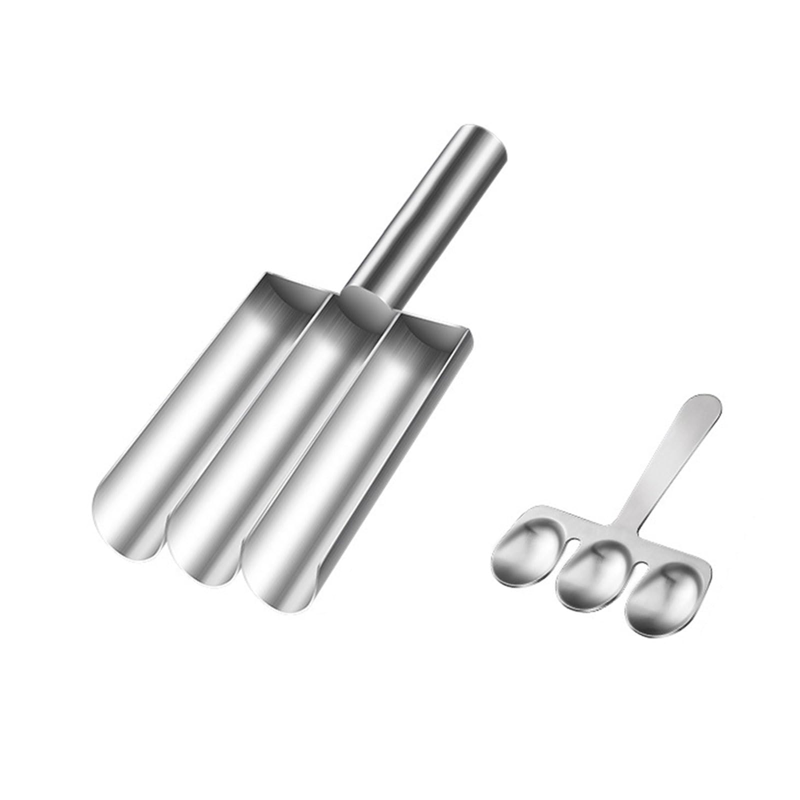 Tsophreniq Kitchen 1/2 / 3 Meatballs Maker Meat Baller Spoon with Cutting Spade Making Set Home Cooking Tool for Dumplings Kitchen Triple Maker