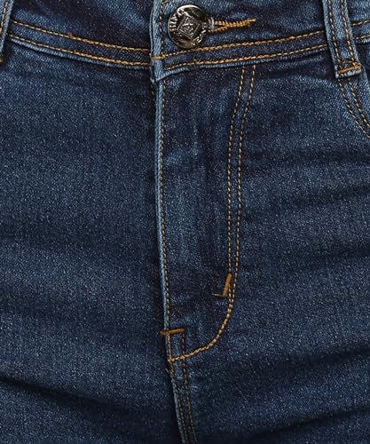 Nifty Women's Denim Boyfriend Fit Cargo Jeans (Jean_1450_BLU_30_Blue_30)