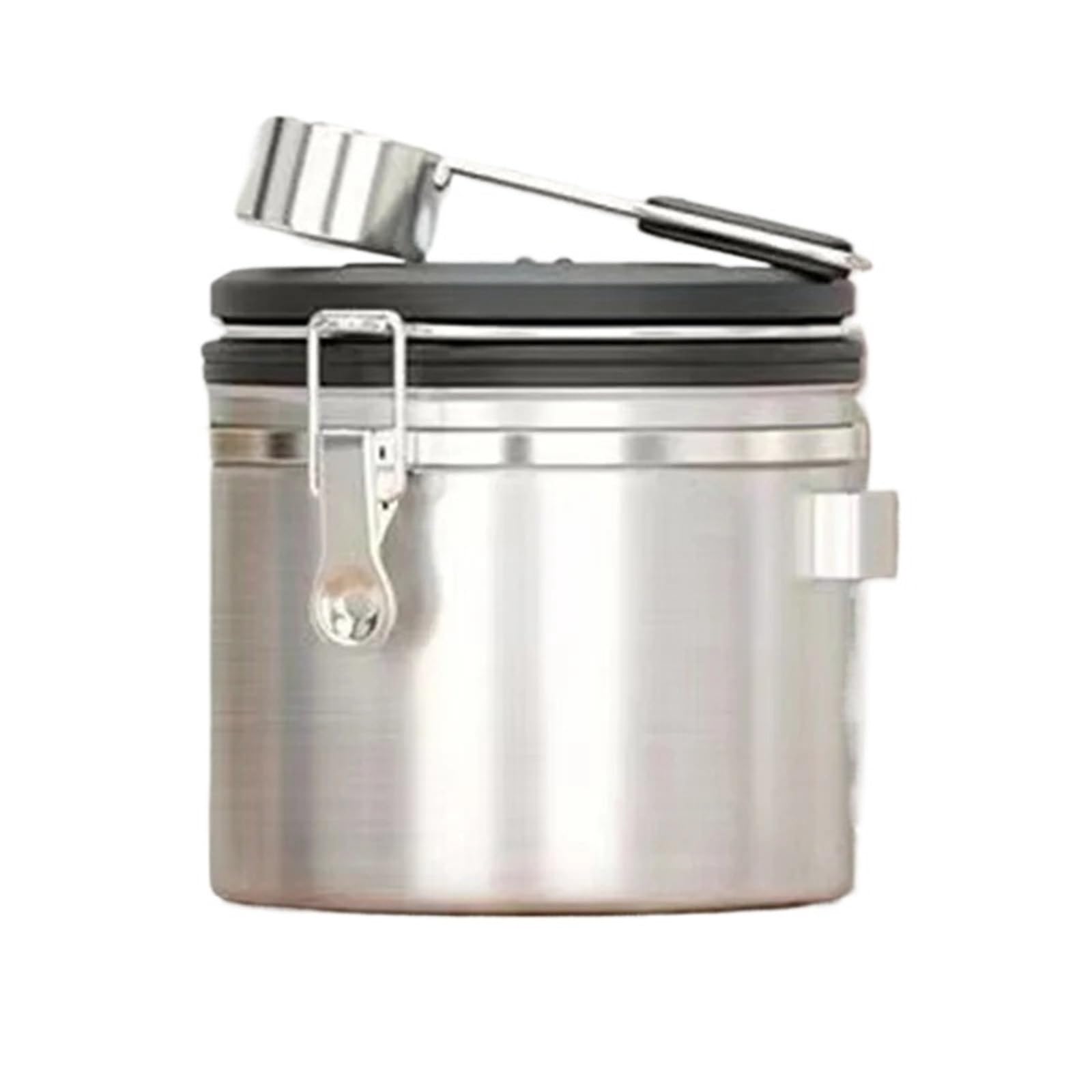 KaffeebohnenbehäLter Aus Edelstahl Vakuum-Aufbewahrungsbehälter for Kaffeebohnen mit großer Kapazität, luftdichter Behälter aus Edelstahl FüR Kaffeebohnen, Kaffeepulver(18.7cm*12cm)