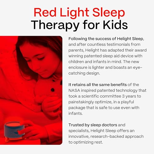Image of Helight Red Light Therapy Sleep Device for Kids - 630nm Pure Red Light Lamp Sleep Aid to Support Deep Relaxation - Rest Lamp Backed by Science for Babies & Kids Bedrooms