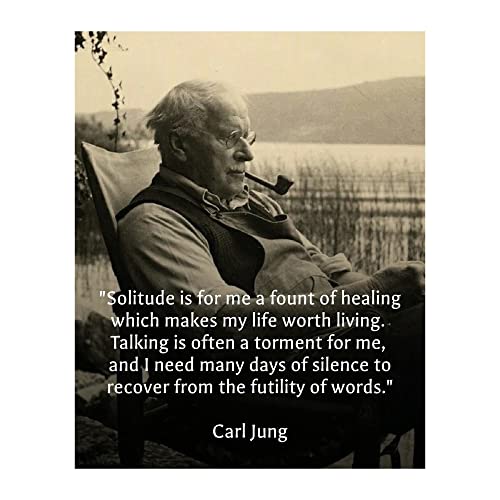 Carl Jung Solitude Quote Print