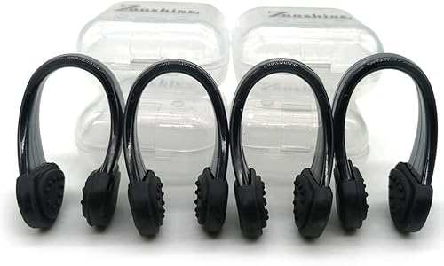 Juego de 4 pinzas de nariz impermeables para adultos y niños a partir de 8 años, tapones nasales para buceo, natación y otros deportes acuáticos