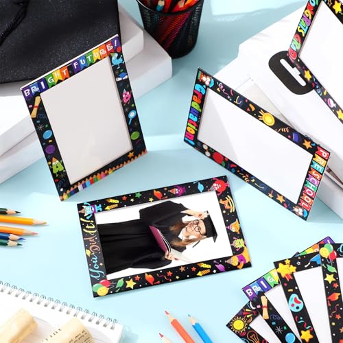 Image of AmazingSpark 100 Pcs Paper Picture Frames 4x6 Photo Cards Preschool
