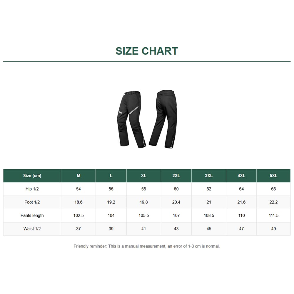 Pantalon De Moto Imperméable Avec Protections Ce Pour Femmes Et Hommes Pantalon De Motos Renforcé Pour Motards ÉQuipement De Protection Pour La Moto,Black-3XL
