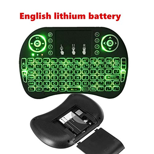Calvas Original i8 Mini Wireless Keyboard Air Mouse with russia english and  spanish keyboard for zidoo box and x92 tv box iptv france (Color: