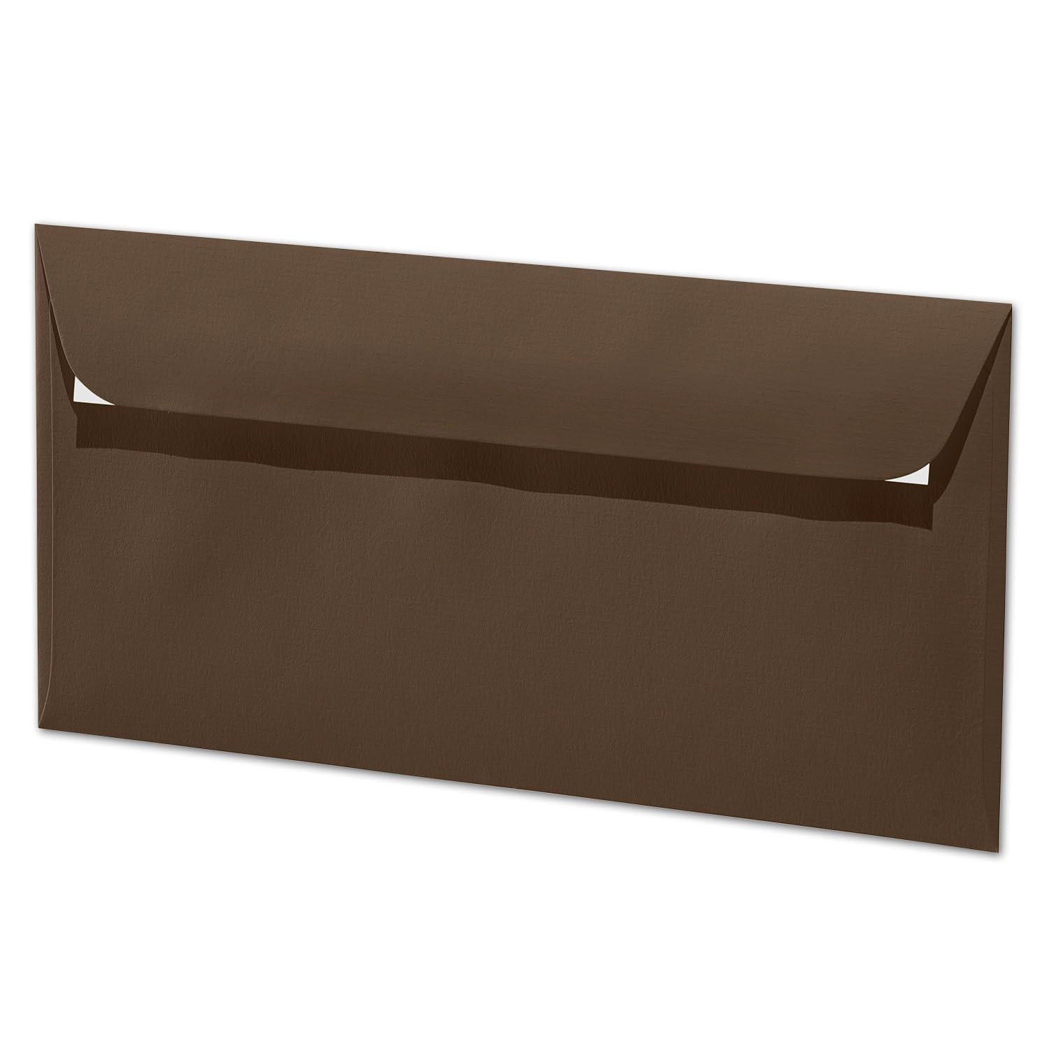 ARTOZ 200 x koperty DIN długie, ciemnobrązowe 100 g/m², samoprzylepne - DL 224 x 114 mm - koperta bez okienka - koperty z klejem samoprzylepnym, paski do odrywania