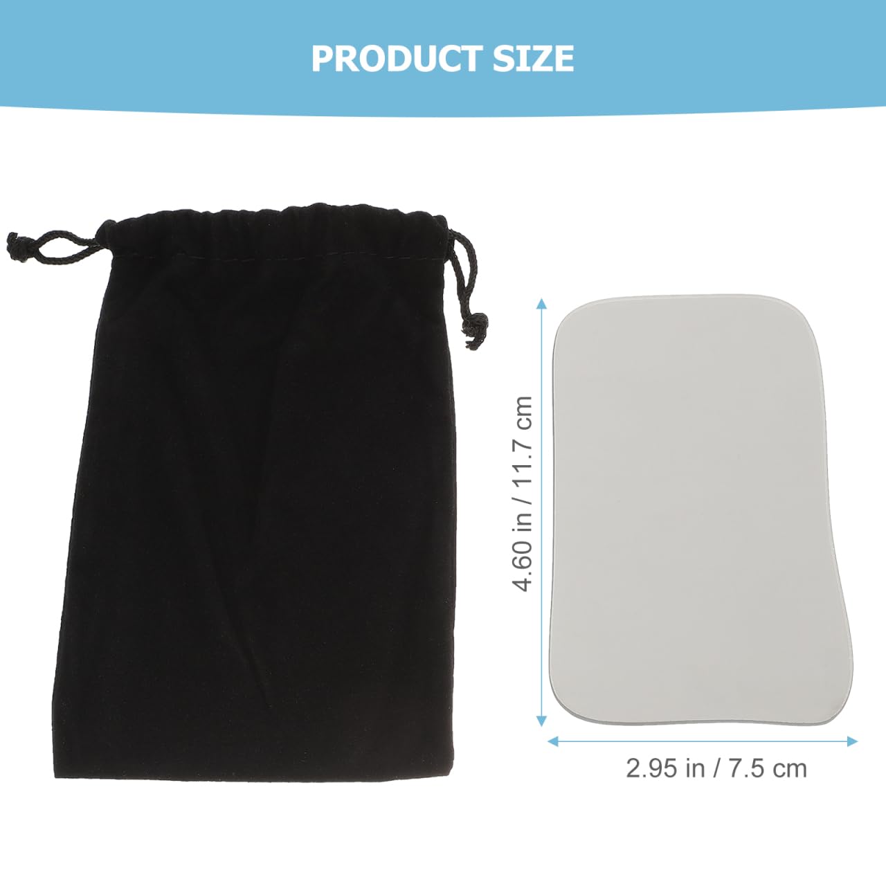 Healifty Reflector Dental Oral Espejo De Fotografía De Doble Cara Ligero 4.60X2.83X0.19In Compatible Con Autoclave