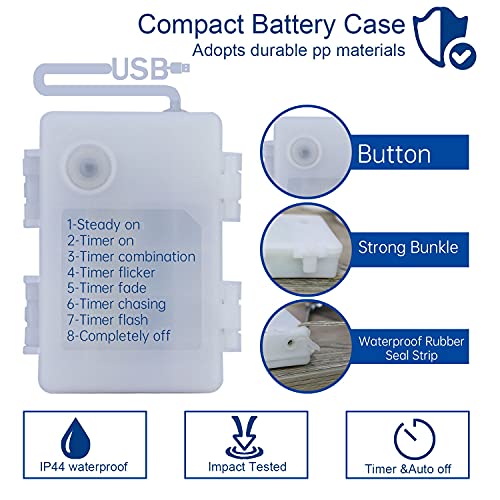 Impress Life Nautical Theme Decorative String Lights, Under The Sea Sand Dollars Seahorse Beach Lights with Remote 10 ft 30 LEDs for Covered Outdoor Camping Wedding Birthday Bedroom Parties Ornaments - Image 4